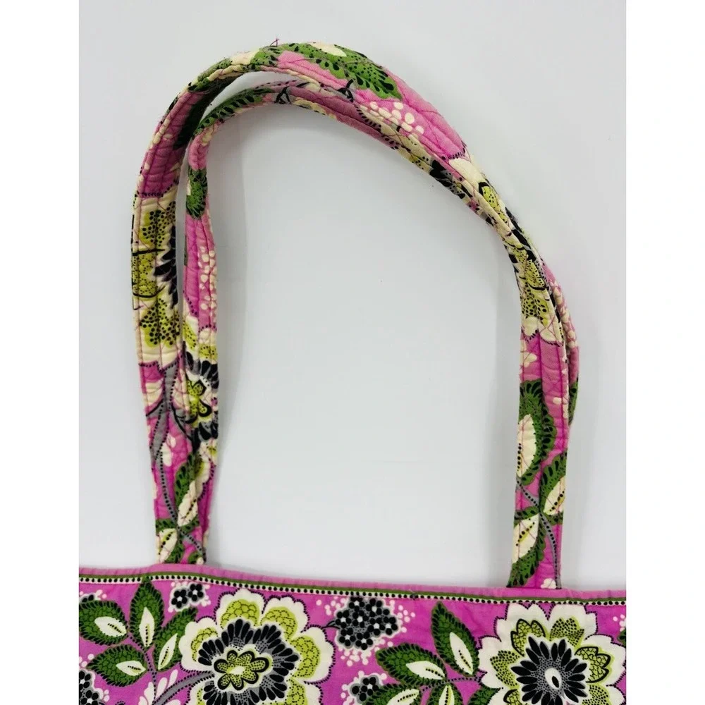 Vera Bradley Large Tote Bag Priscilla Pink Retired Quilted Shoulder Bag